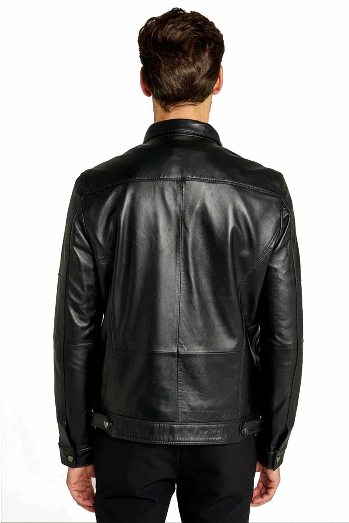 Men's Maroon Antique Leather Bomber Jacket - Urban Fashion Studio