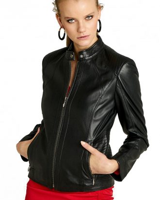 Best norma black leather jacket