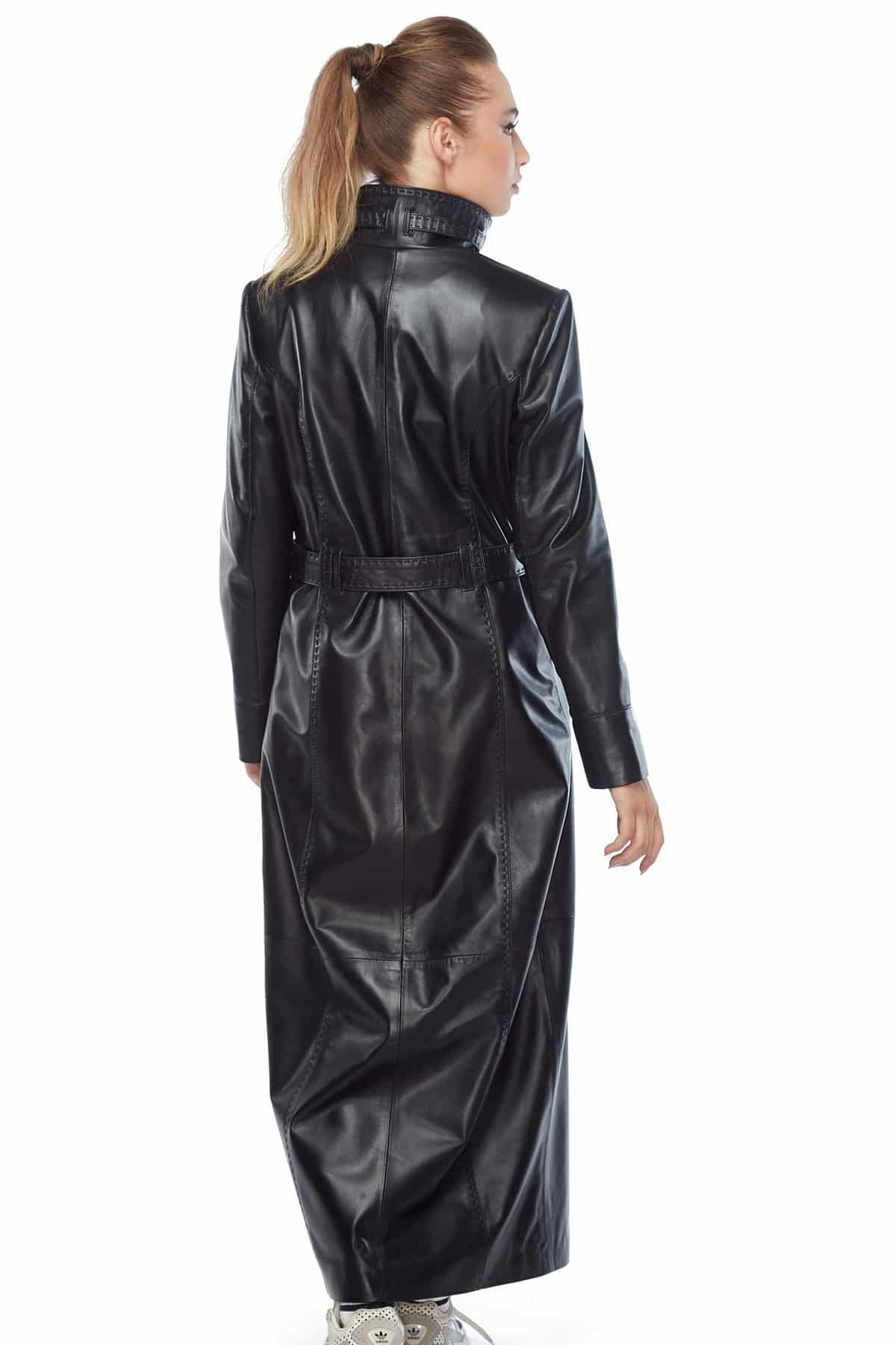 You've Searched for Leather Black Long Trench Coat Women