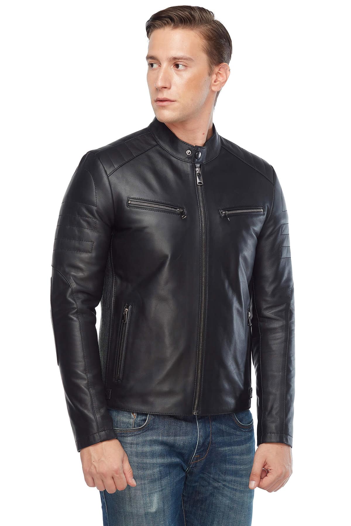 You've Searched for Mens Genuine Leather Jacket in Black