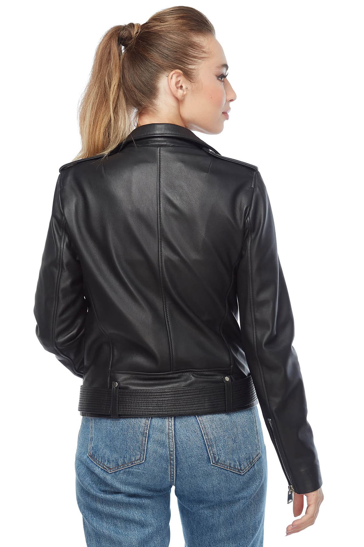 Women Burgundy Leather Jacket - Fashion Leather Jacket in USA