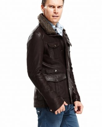 100% Pure Leather Biker Jackets | Affordable Men's Cowskin Leather Coat