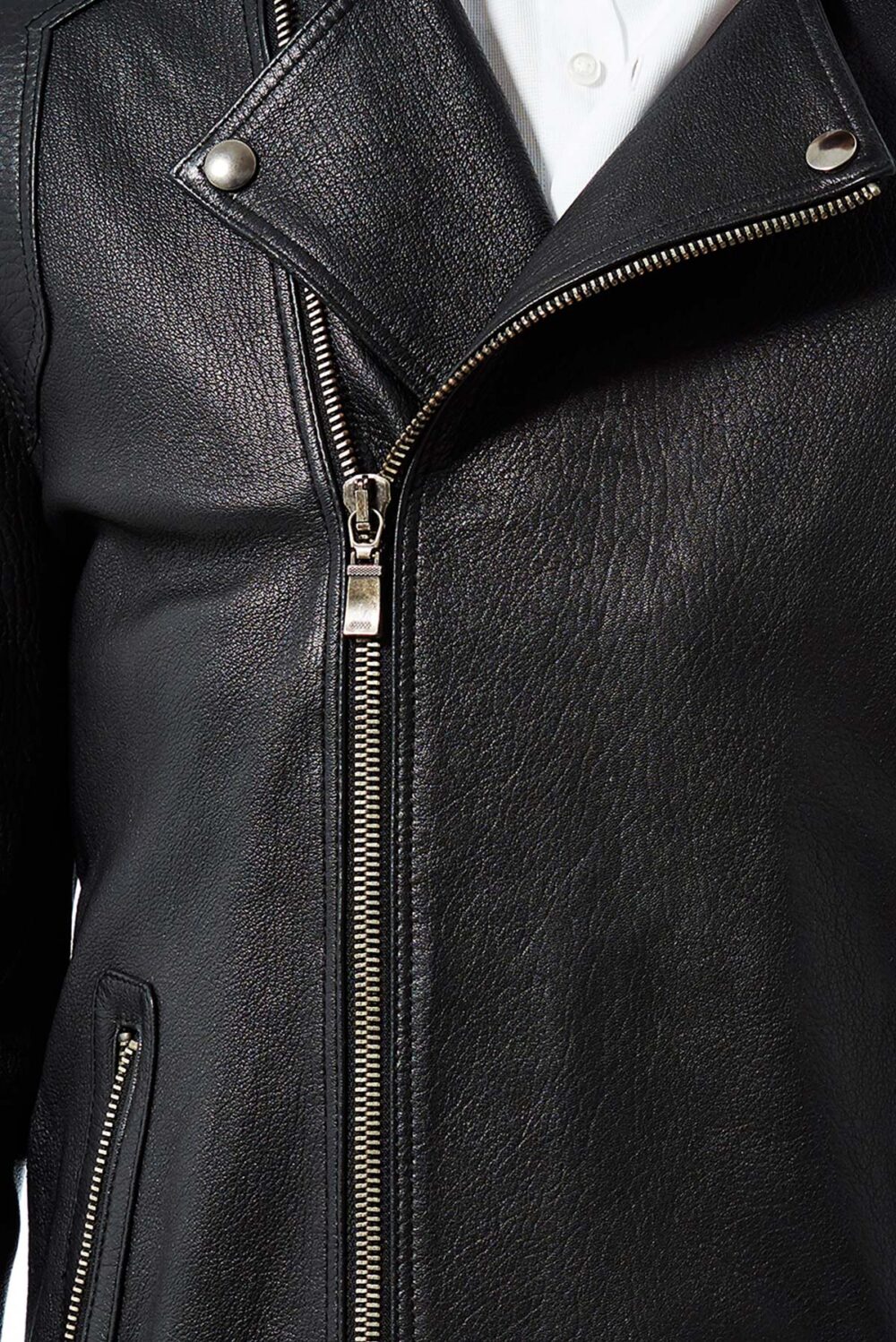 Black Mens Lambskin Leather Jacket