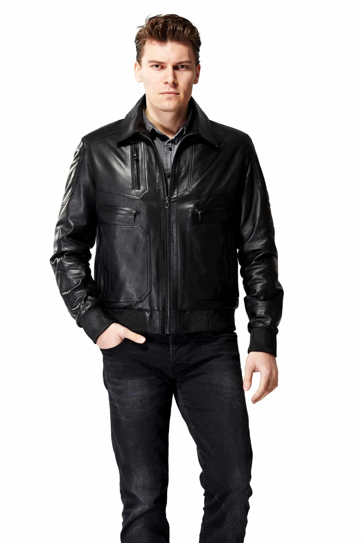 Mystical Black Leather Jacket | The Jacket Maker