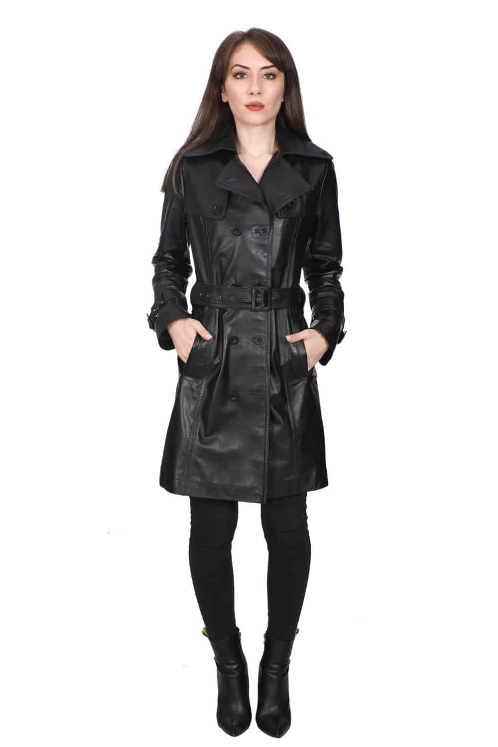 Ed Westwick Leather Trench Coat : LeatherCult: Genuine Custom Leather  Products, Jackets for Men & Women
