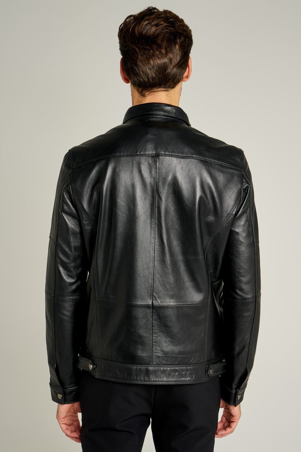 Oscar Black Men's Biker Style Leather Jacket | Urban Fashion