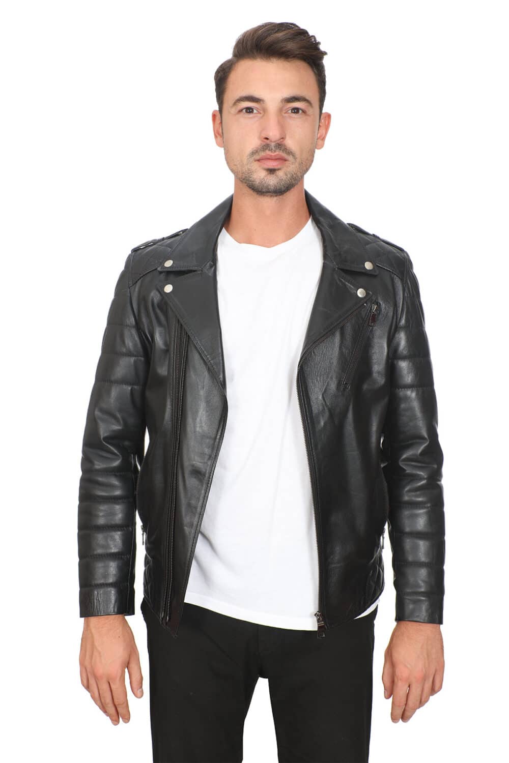 Tobacco Brown Men's Leather Jacket - Fashion Leather Jackets