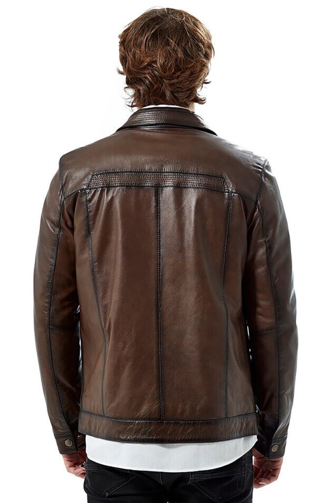 Genuine Cowhide Men's Leather Jacket, Black Hooded Jackets