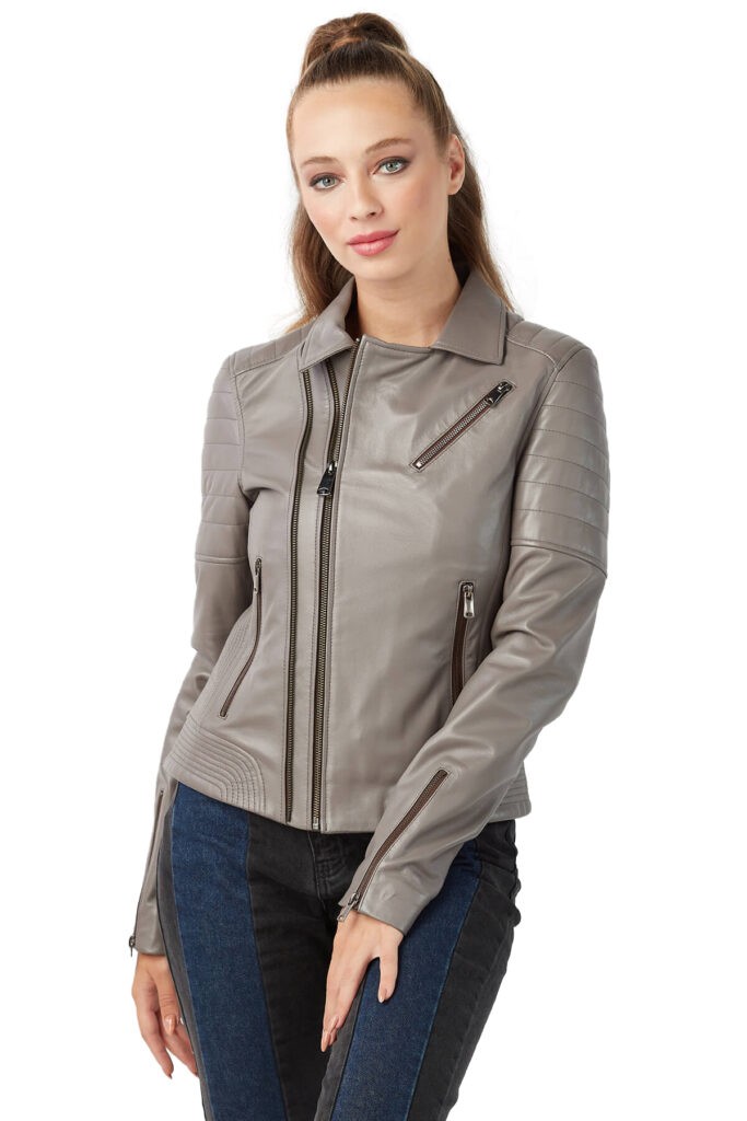 Women Authentic Leather Jacket 100% Online Shop, Beige, Brown,Maron