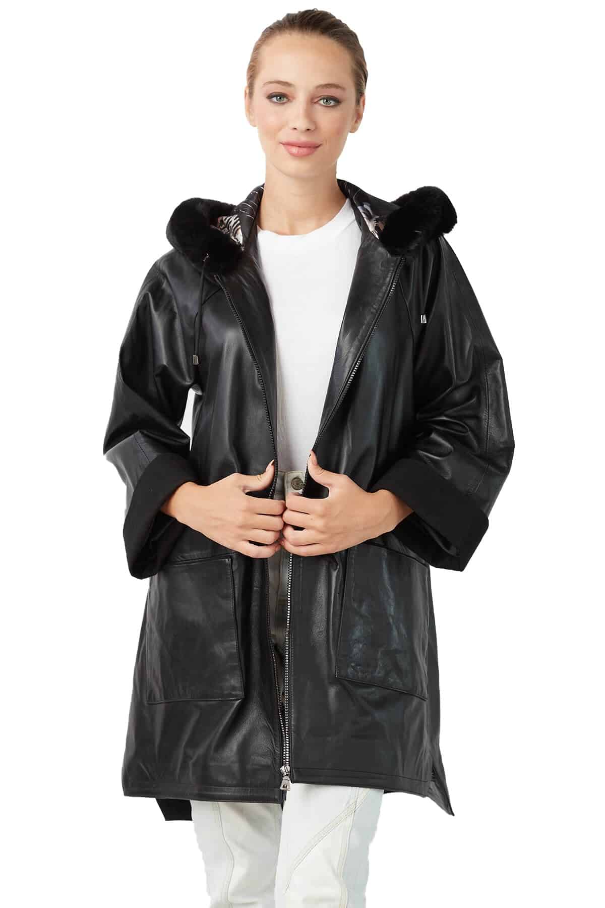 Women Black Leather Jacket in USA -Fashion Leather Jacket Collection