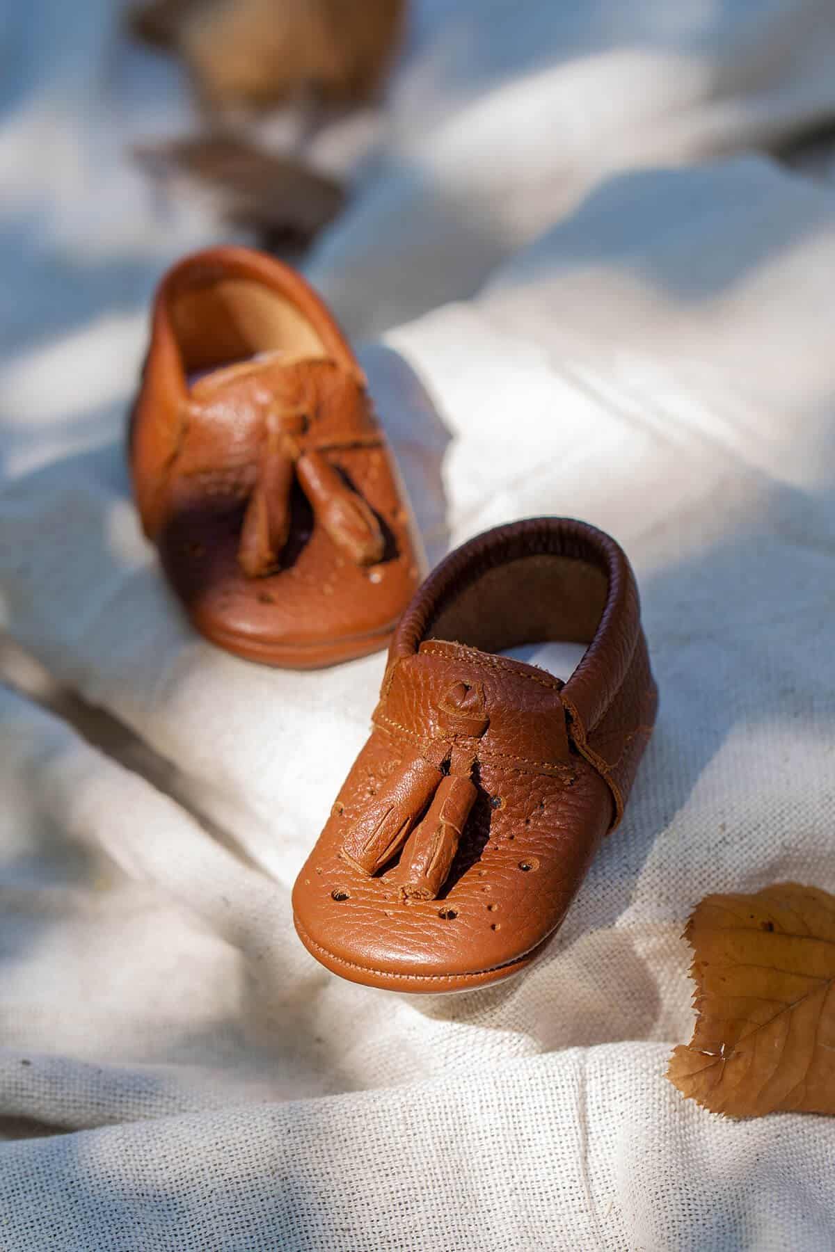 Baby sale tan loafers